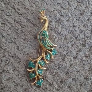 Peacock Brooch